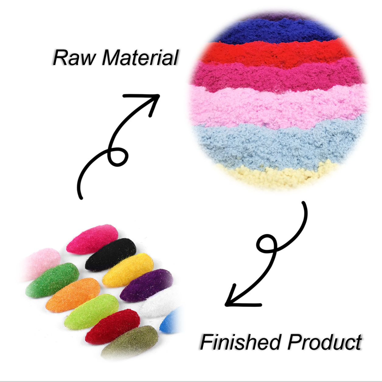 nylon short flock powder