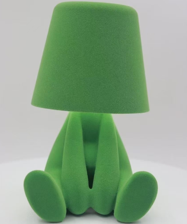 Lampshade flocking